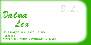 dalma lex business card